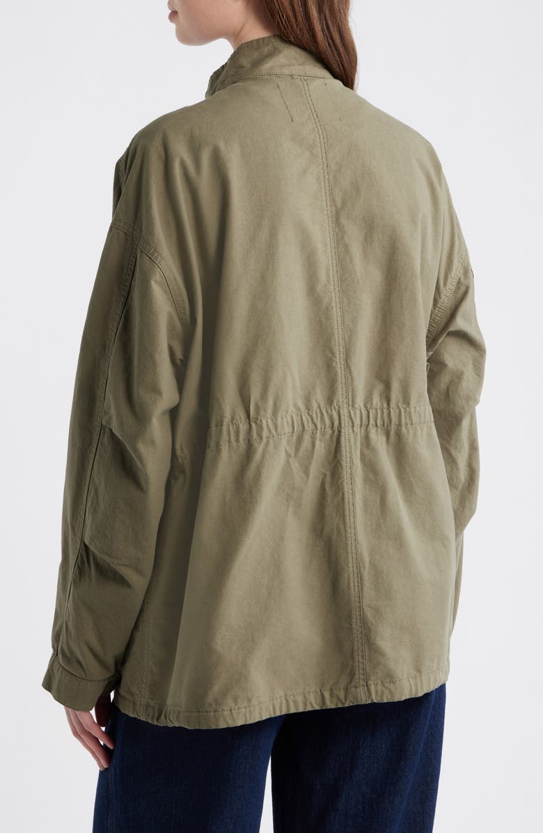 MANGO Aventura Cotton Jacket, Alternate, color, Khaki Green