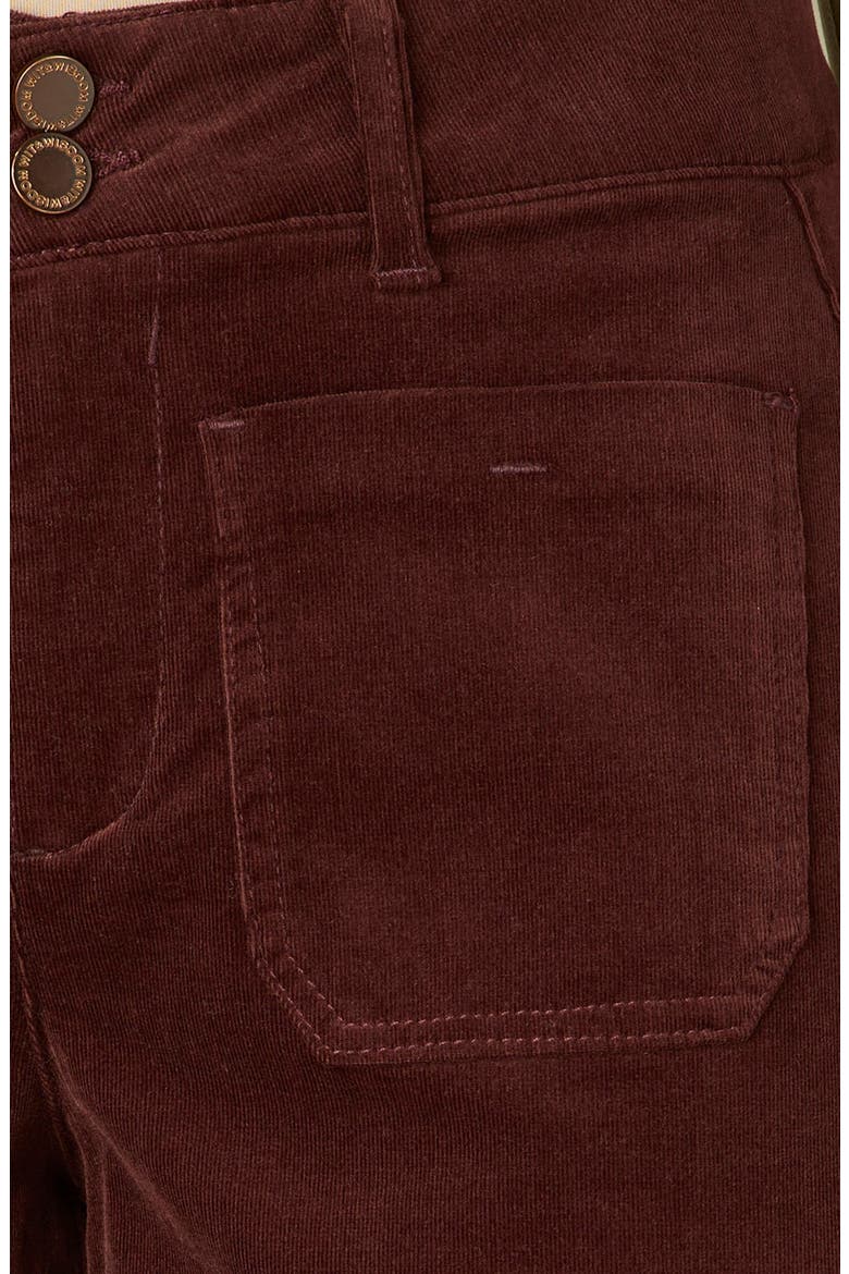 Emma Wide Leg Corduroy Pants, Alternate, color, OXBLOOD