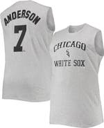 PROFILE Men's Tim Anderson Heathered Gray Chicago White Sox Big & Tall Muscle Tank Top