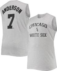PROFILE Men's Tim Anderson Heathered Gray Chicago White Sox Big & Tall Muscle Tank Top