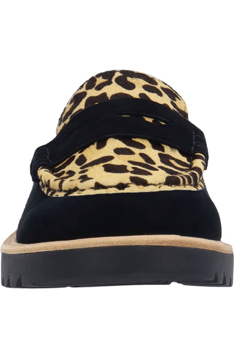 L'Amour des Pieds Yolandi Genuine Calf Hair Penny Loafer, Alternate, color, Black/ Brown