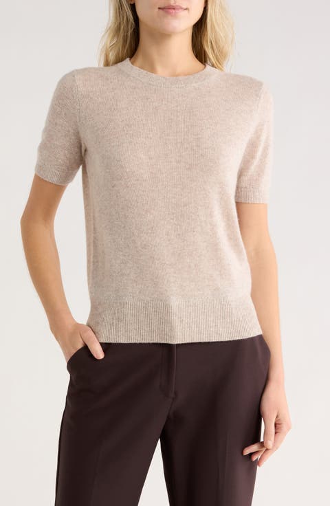 Short Sleeve Cashmere Sweater