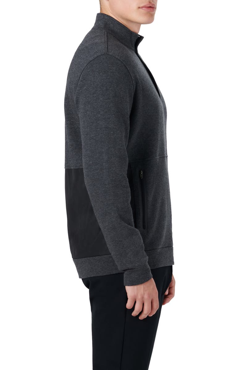Bugatchi Quarter Zip Sweatshirt, Alternate, color,