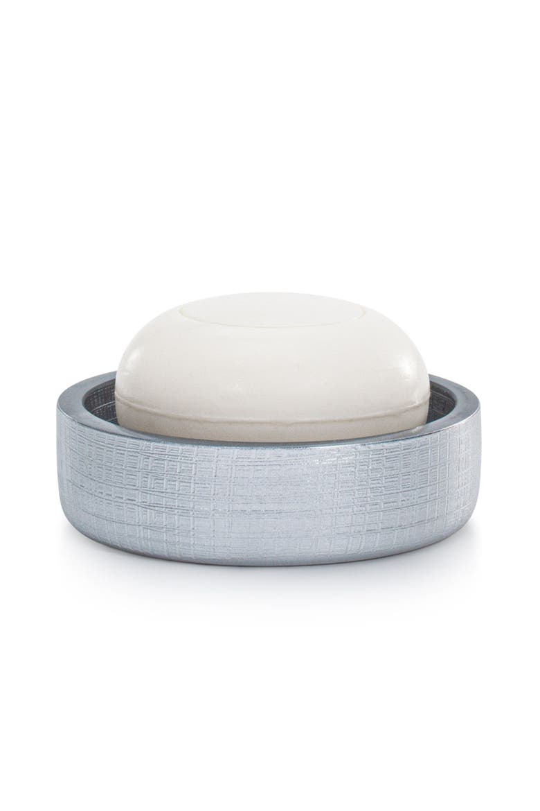 Cambric Silver Soap Dish, Main, color, SILVER