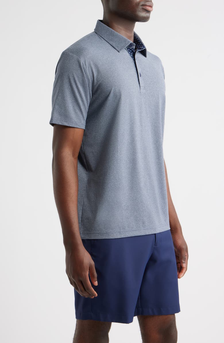 Swannies James H Solid Performance Golf Polo, Alternate, color, Navy-Heather