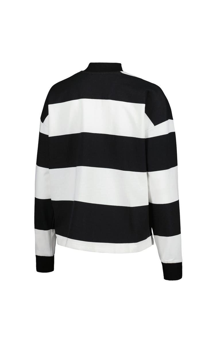 ANTIGUA Women's Antigua  White Austin FC Radical Rugby Stripe Long Sleeve T-Shirt, Alternate, color, 