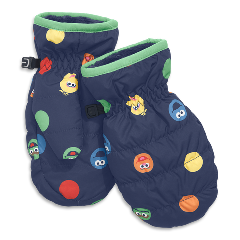 Kids Sesame Street Friends Puffer Mittens