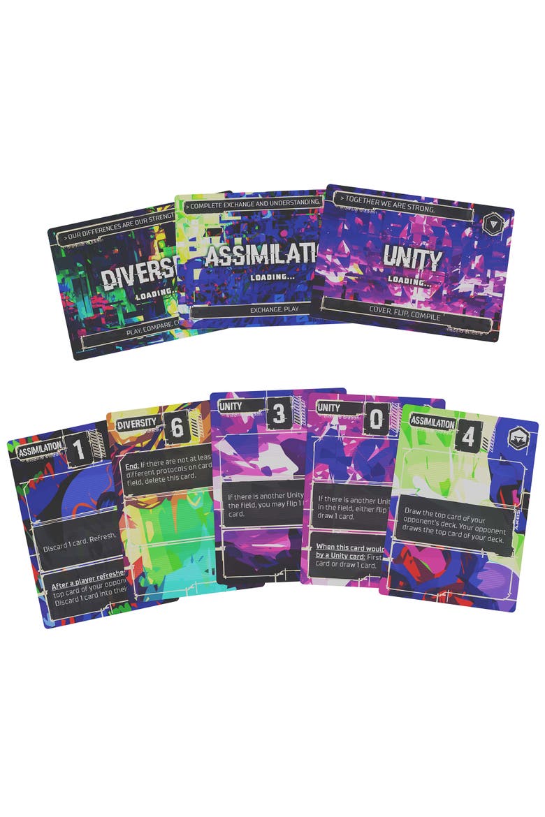 Compile Aux 2 Mini Expansion Card Game, Alternate, color, Multicolored