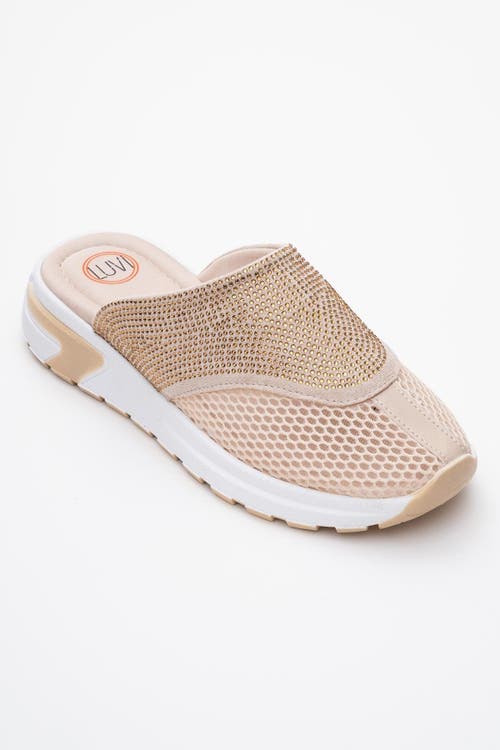 Prologue Shoes Glea Mesh Rhinestone Mules