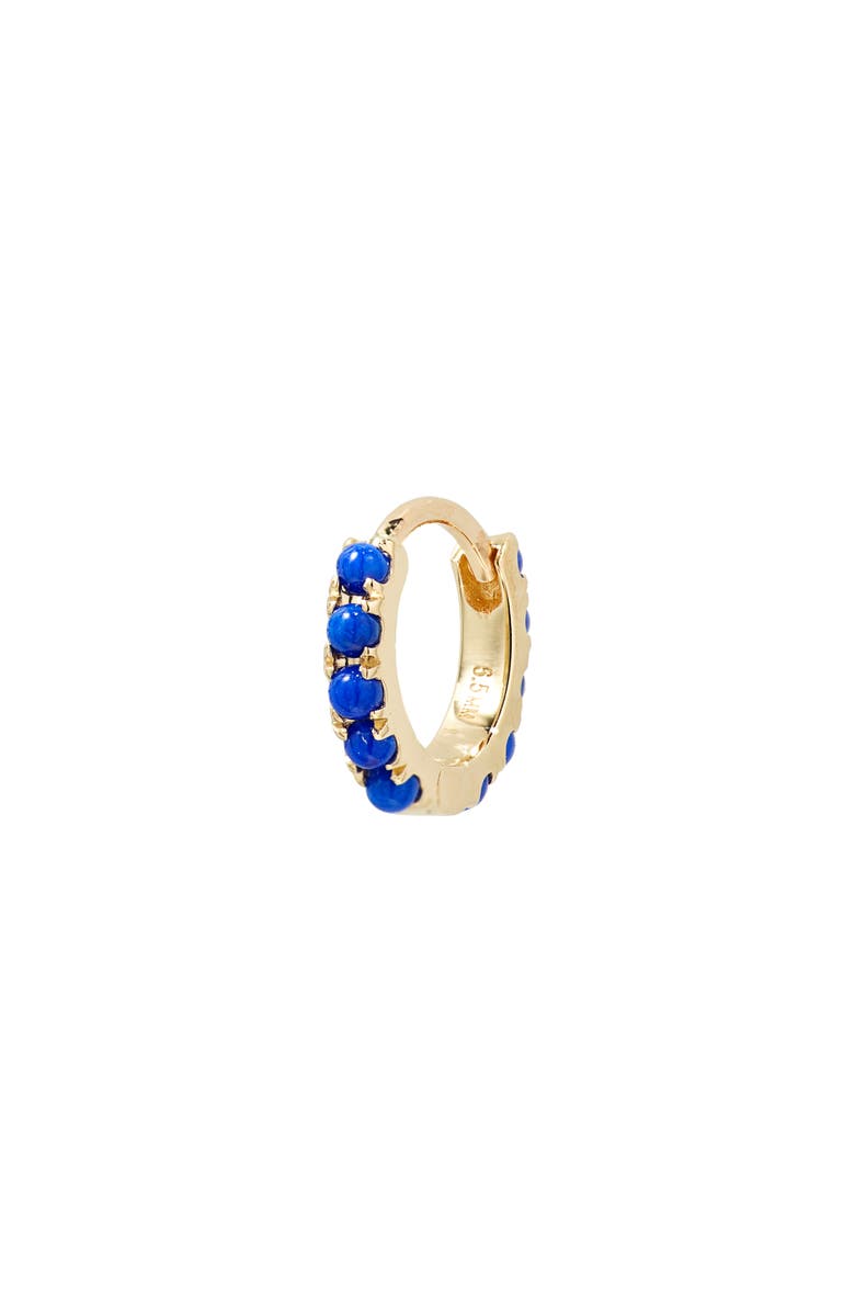 MARIA TASH Lapis Lazuli Eternity Hoop Earring, Main, color,
