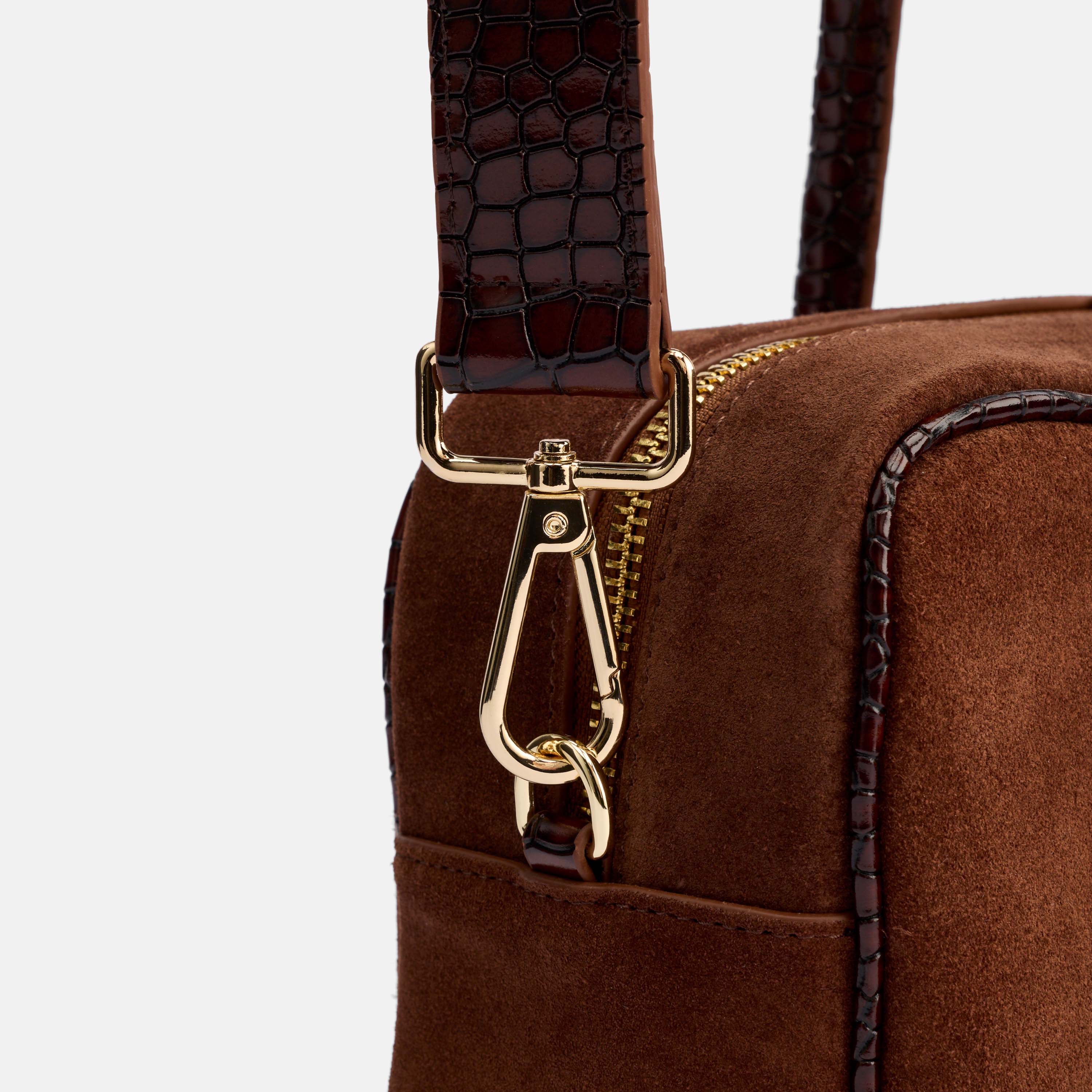 Serena Horsebit Shoulder Bag, Alternate, color, Brown