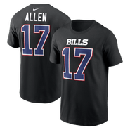 Nike Men's Nike Josh Allen Black Buffalo Bills Carbon Name & Number T-Shirt