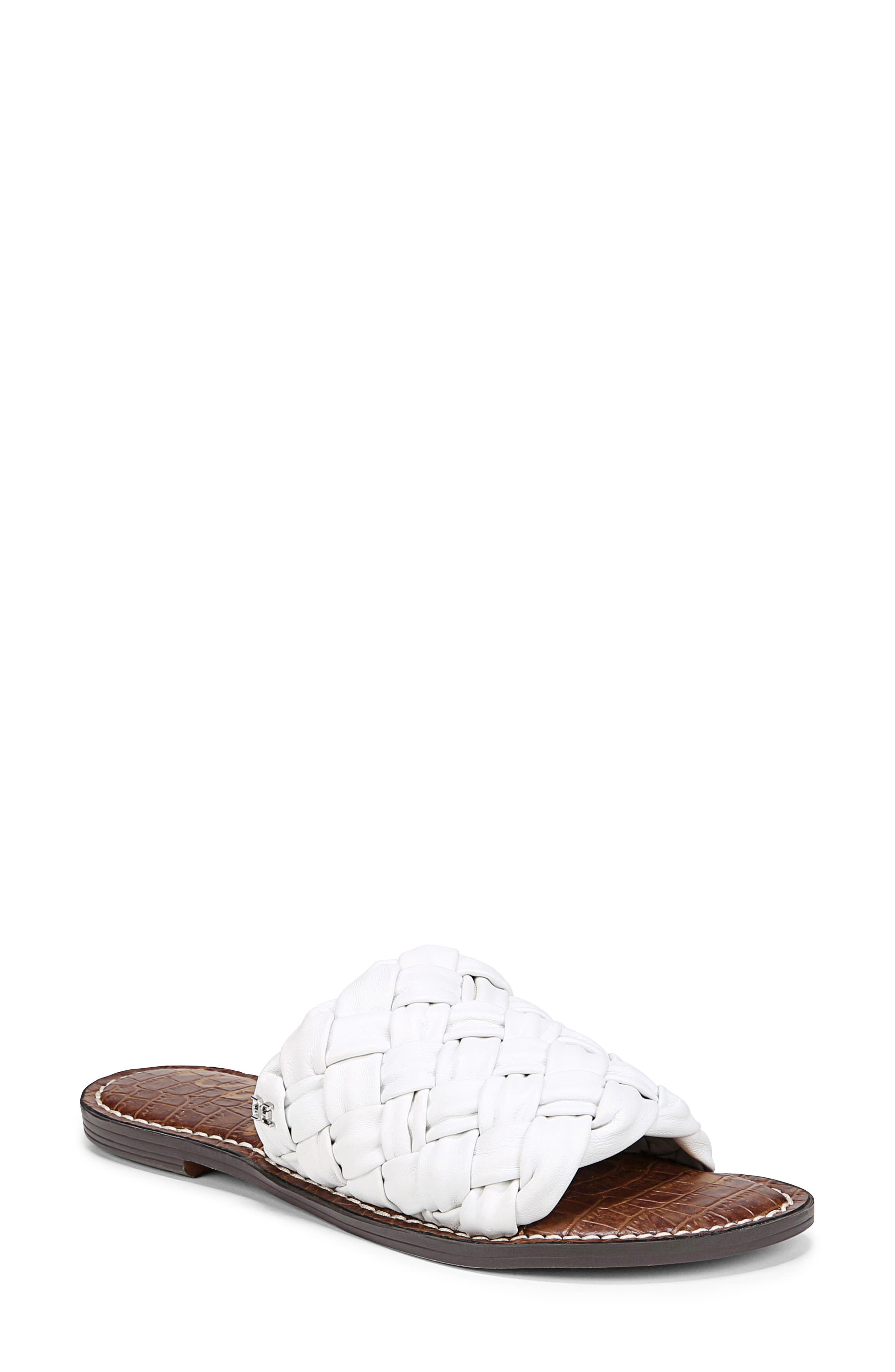 Griffin Slide Sandal, Main, color, BRIGHT WHITE
