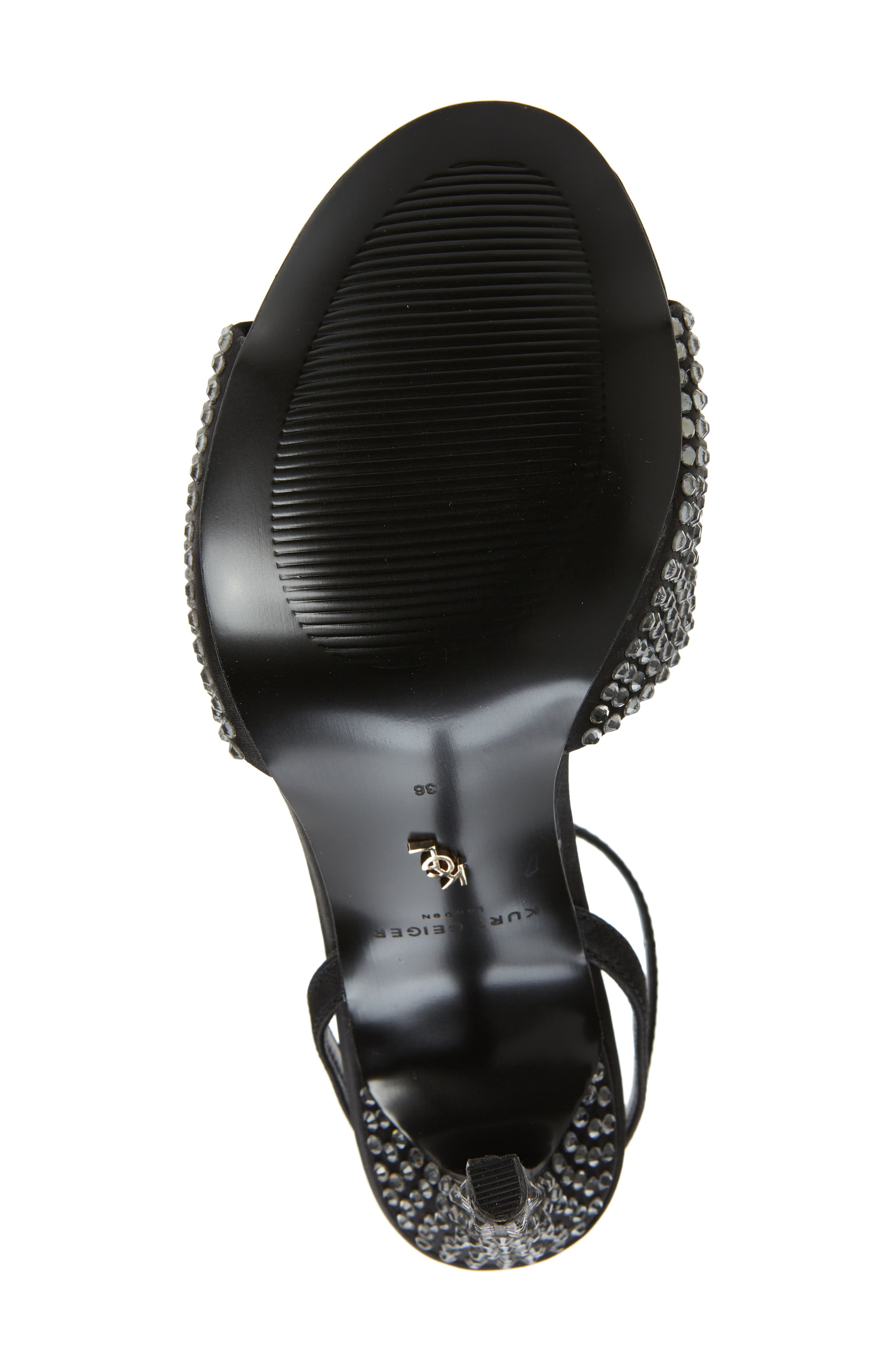 Kurt Geiger London Kurt Geiger Kensington Embellished Ankle Strap Sandal, Alternate, color, 