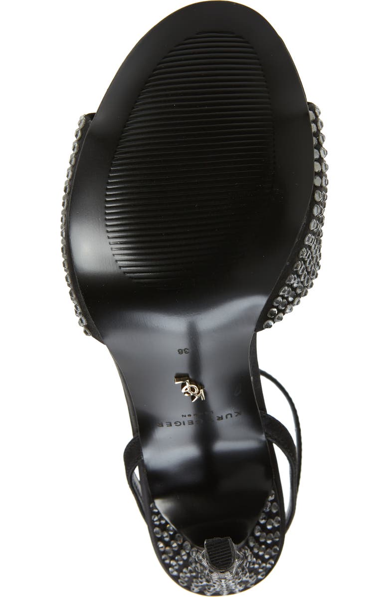 Kurt Geiger London Kurt Geiger Kensington Embellished Ankle Strap Sandal, Alternate, color,