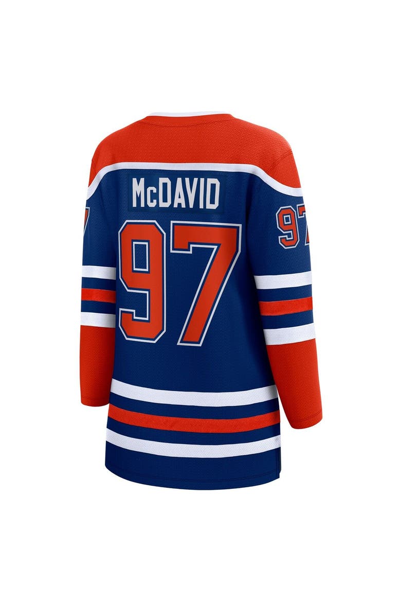 Women's Fanatics Branded Connor McDavid Royal Edmonton Oilers Home Premier Breakaway Player Jersey, Alternate, color, Royal