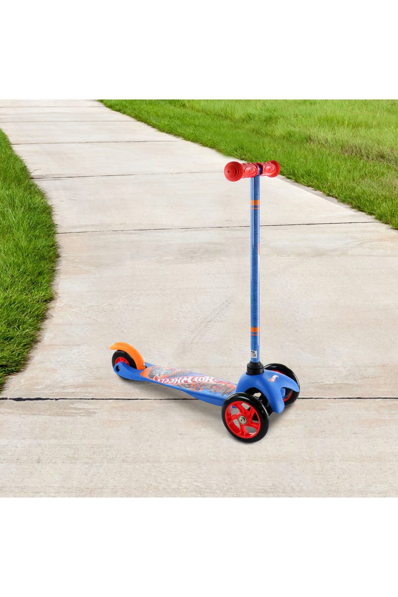 Tilt and Turn 3 Wheel Scooter, Alternate, color, Red