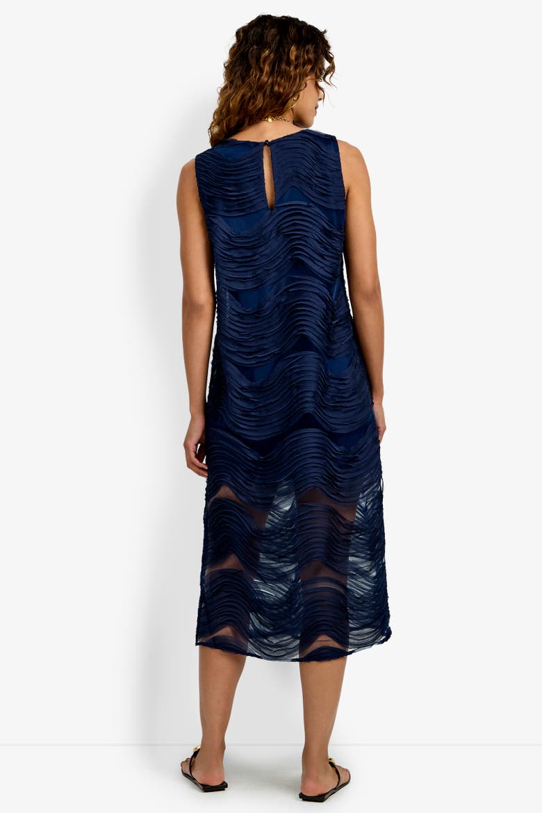Belisama Organza Midi Dress, Alternate, color, Ink