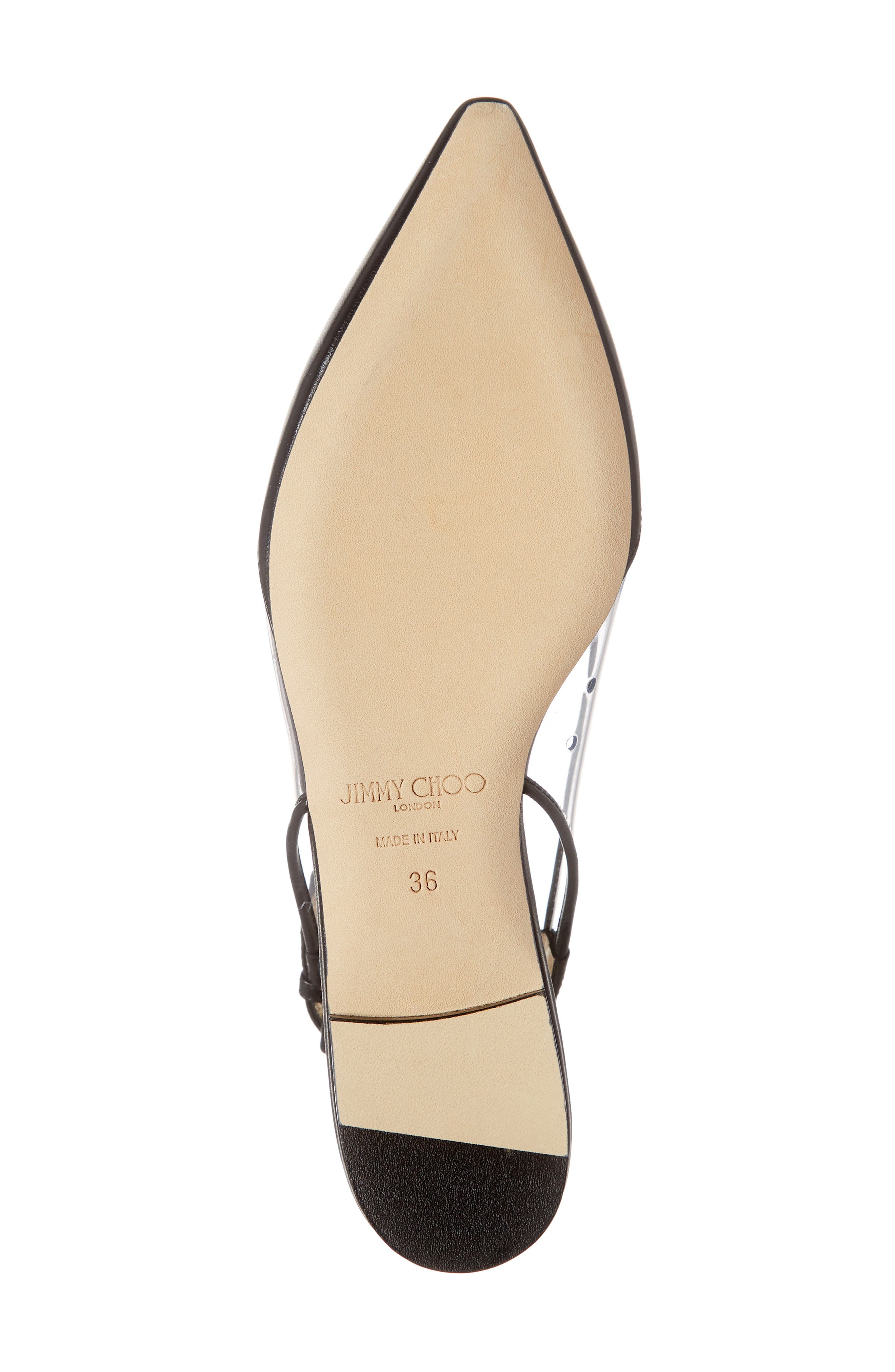 Jimmy Choo Erin Clear Slingback Flat, Alternate, color, 