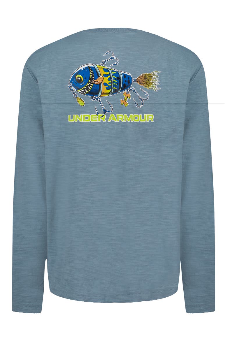 Kids' Lured In Long Sleeve T-Shirt, Alternate, color, BLUE WIND