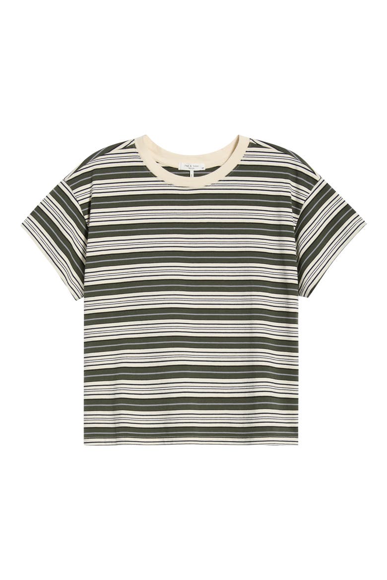 Kelly Stripe Boxy T-Shirt, Alternate, color, GREEN MULTI
