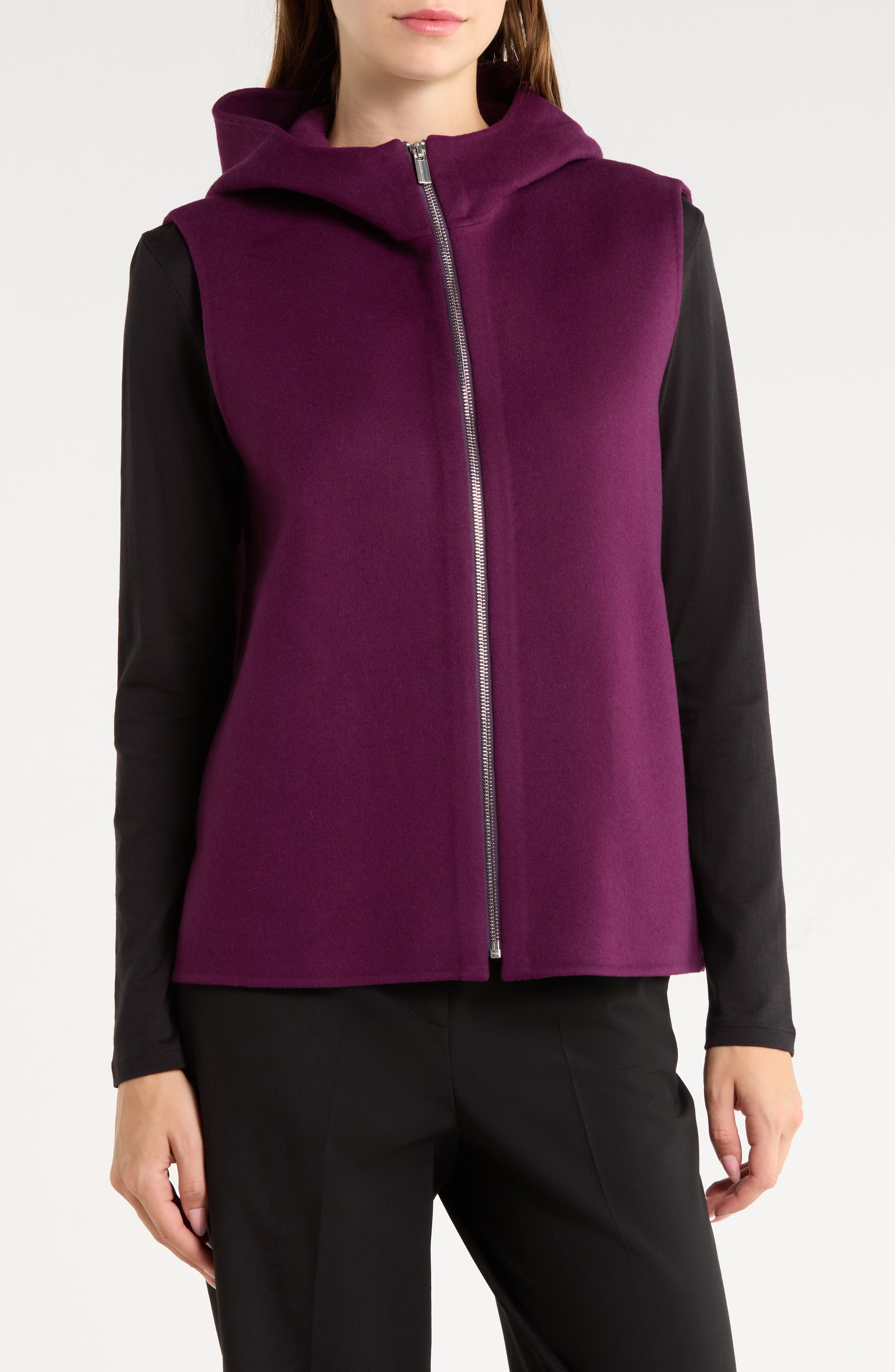 Wool & Cashmere Hooded Vest