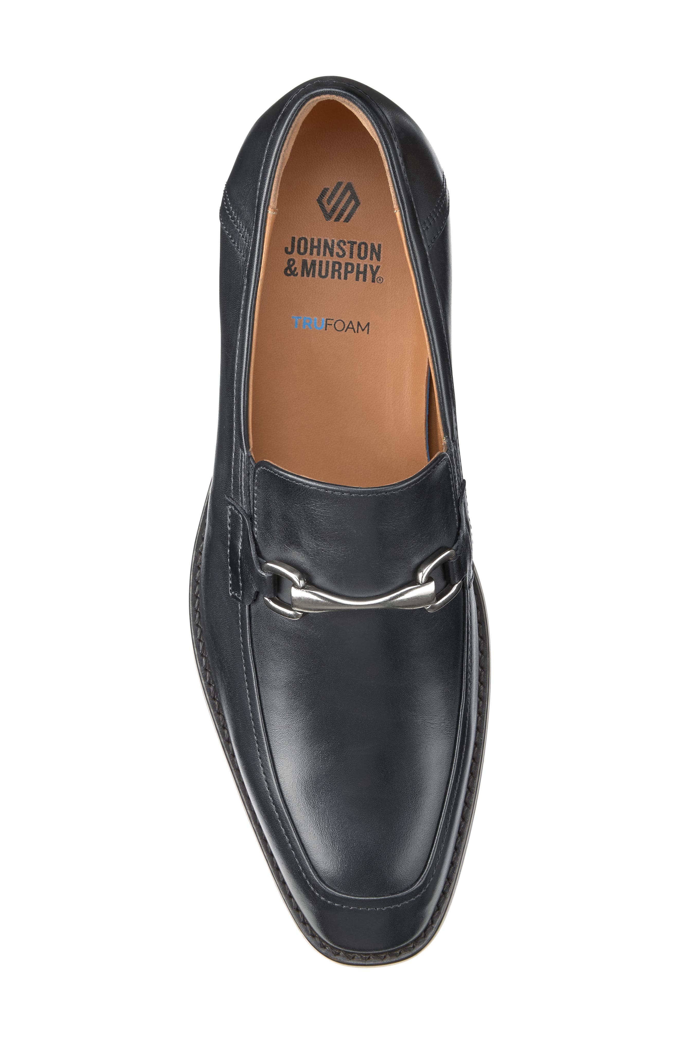 Johnston & Murphy Richland Bit Loafer, Alternate, color, Black Full Grain