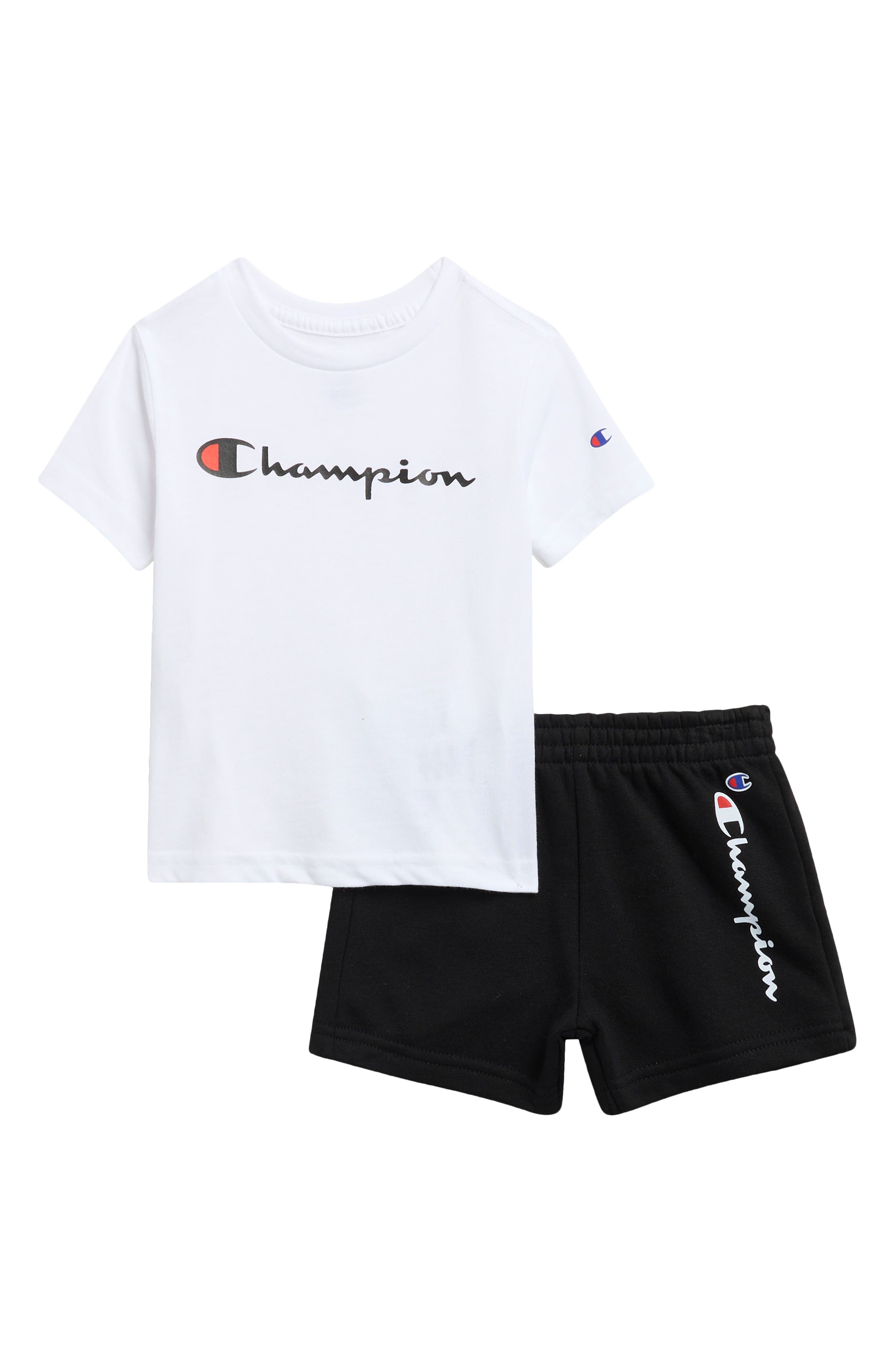 Champion Logo T-Shirt & Shorts Set