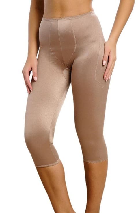 Light Shaping Capri Pant Liner With Satin 4-Way Stretch (Regular & Plus Sizing)