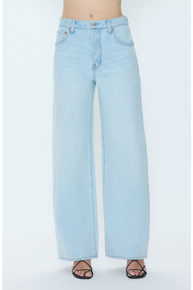 Tate High Waist Wide Leg Jeans, Main, color, POSTCARDS