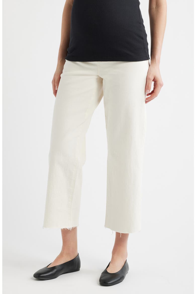 The Perfect Vintage Crop Flare Maternity Jeans, Main, color, VINTAGE CANVAS
