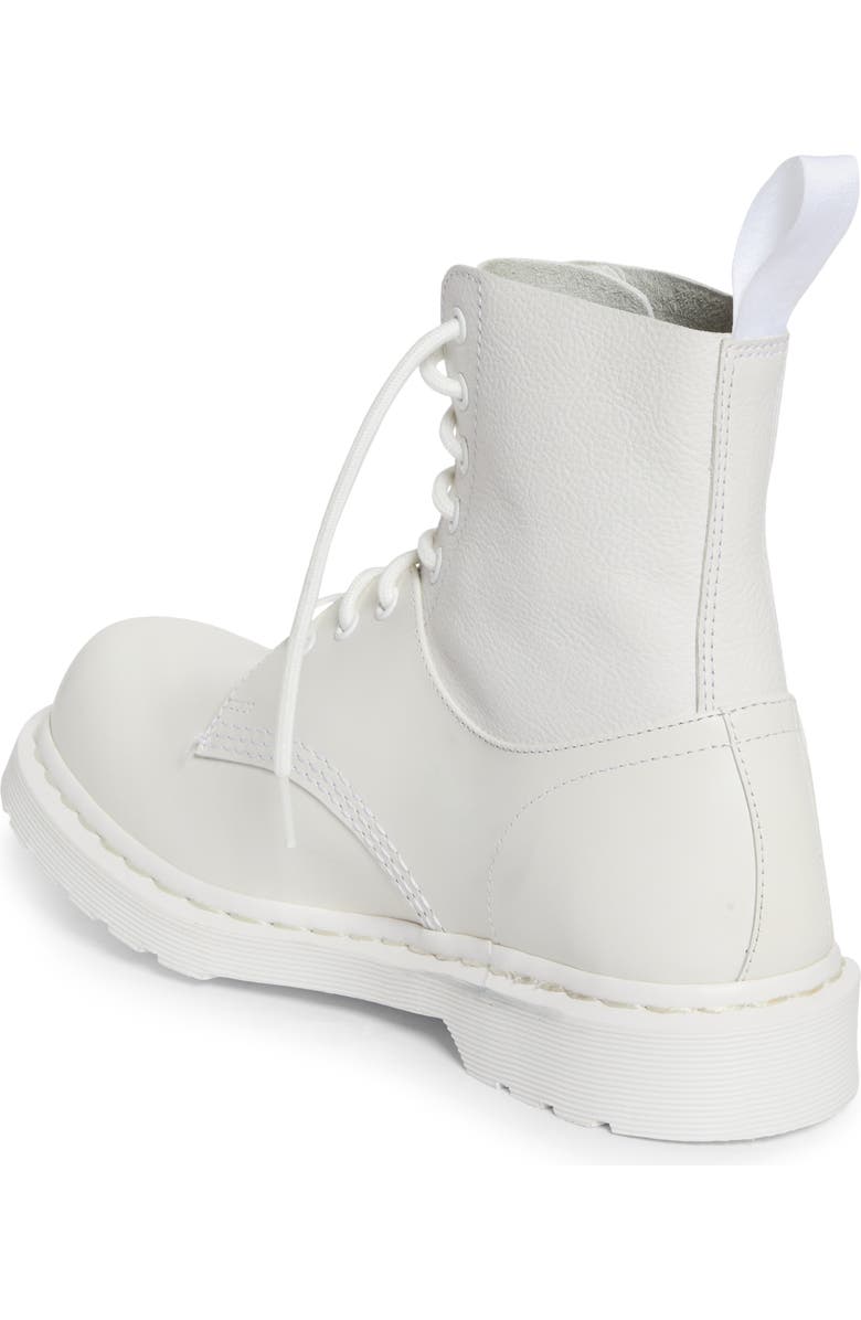 MM6 Maison Margiela x Dr. Martens 1460 Lace-Up Boot, Alternate, color, Vintage Smooth/ White Virginia