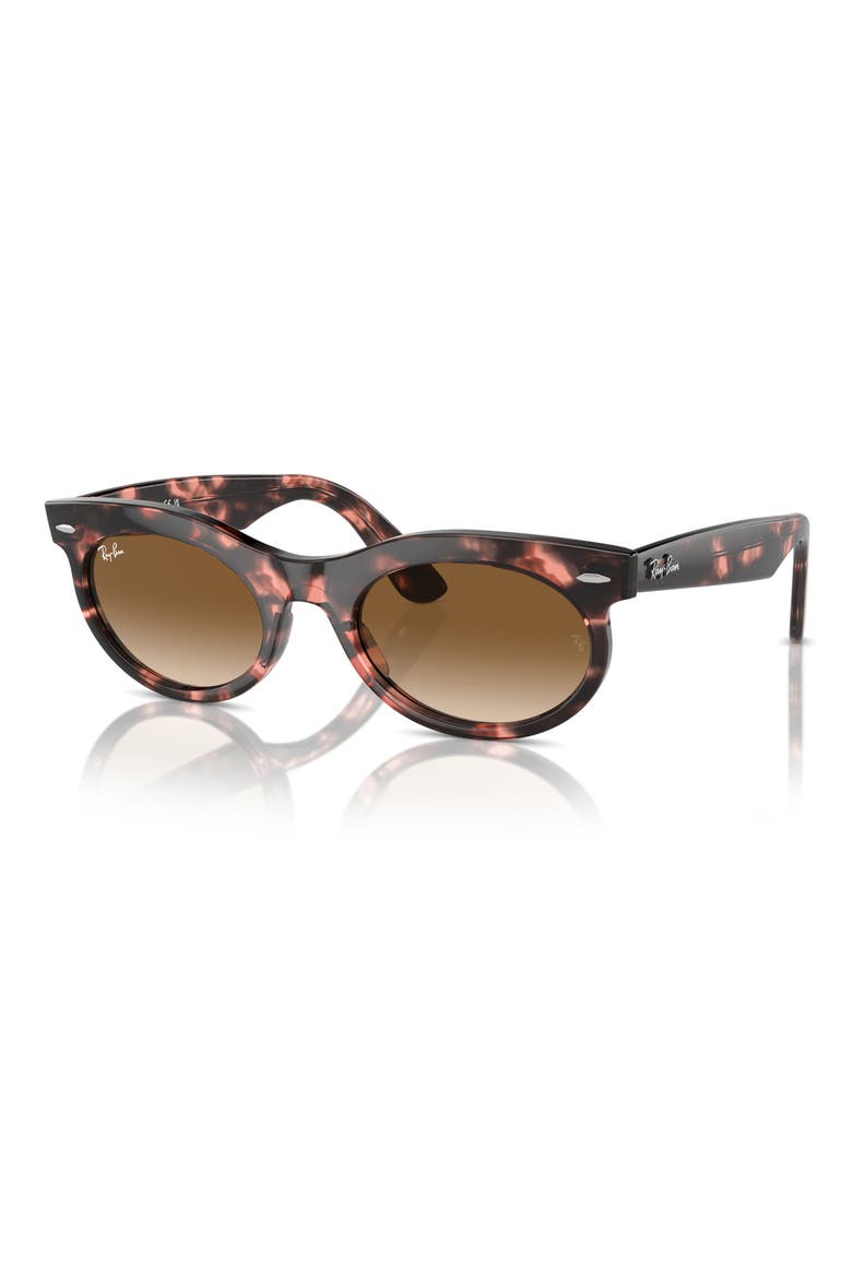 Wayfarer 53mm Oval Sunglasses, Alternate, color, HAVANA PINK