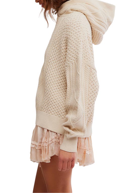 Free People Explorer Hooded Sweater In Neutral
