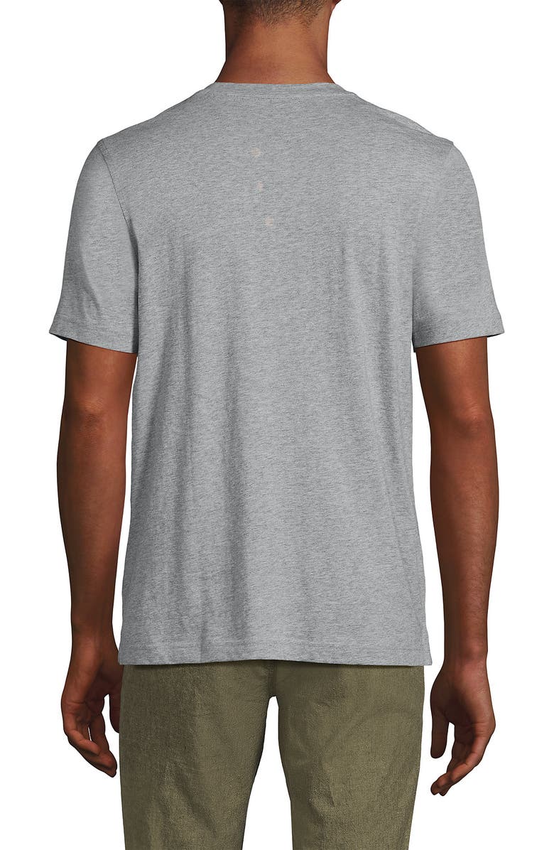 Lands' End Short Sleeve Cotton Supima Jersey Henley, Alternate, color, 