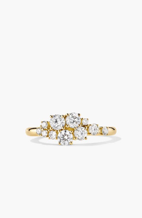 Diamond Cluster Ring