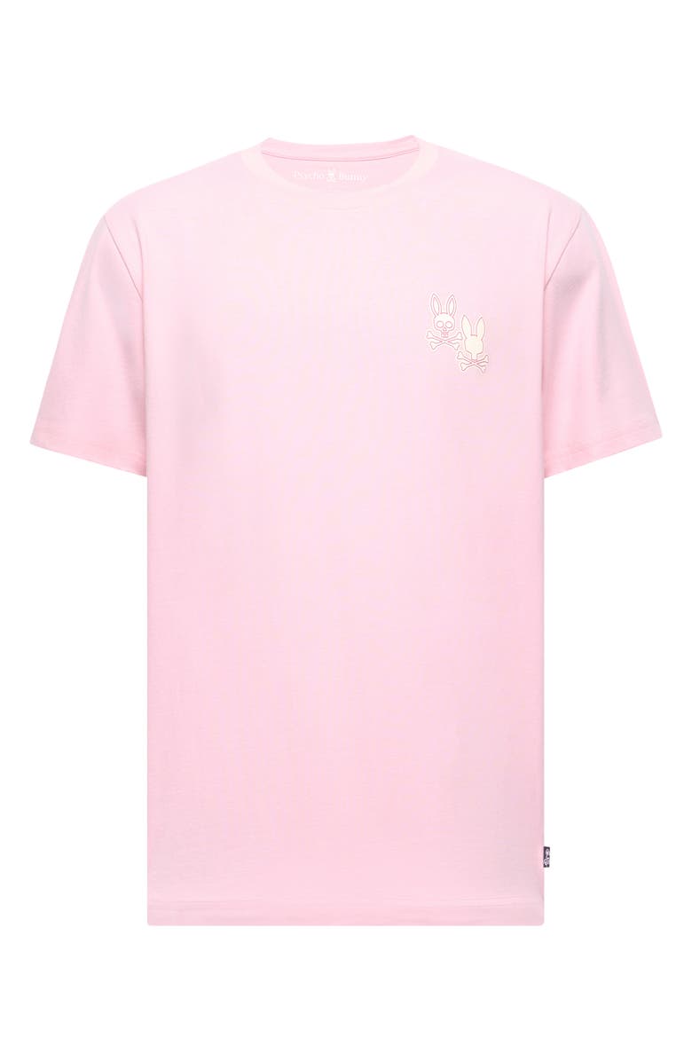 Psycho Bunny Elliot Pima Cotton Graphic T-Shirt, Main, color, Romance Rose