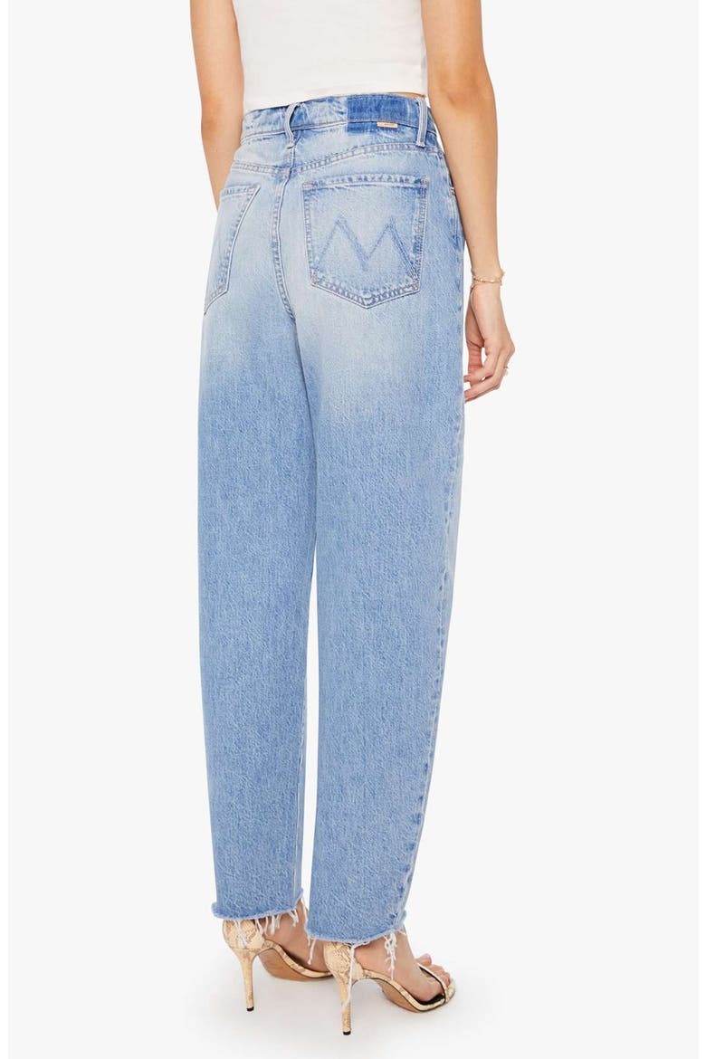 The Fan Girl Hover Fray Hem Barrel Jeans, Alternate, color, FLORAL FURY