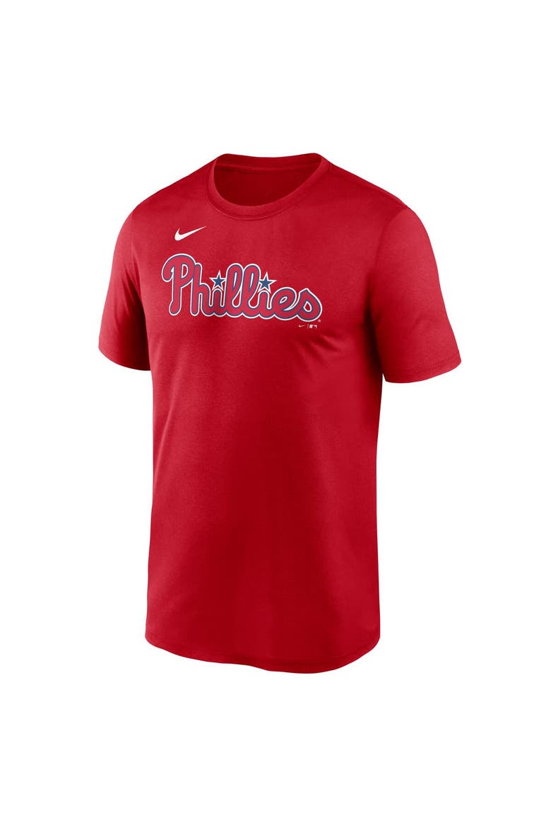 Men's Nike Bryce Harper Red Philadelphia Phillies Legend Name & Number Performance T-Shirt, Alternate, color, Red