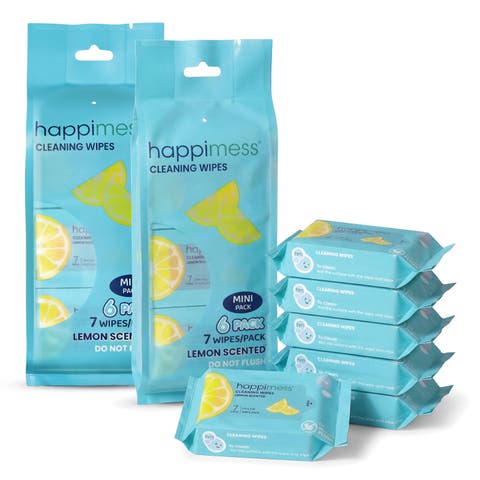 Compact Travel All-Purpose Multi Surface Heavy Duty Wipes, Bleach Free, Extra Strong, Super Moist, Tough on Messes