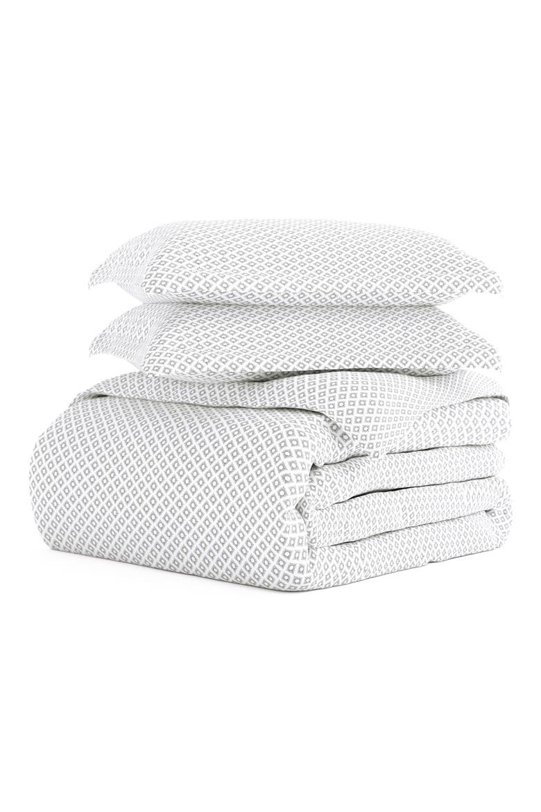 IENJOY HOME Premium Ultra Soft Polaris Pattern 3-Piece Duvet Cover Set, Main, color, GRAY