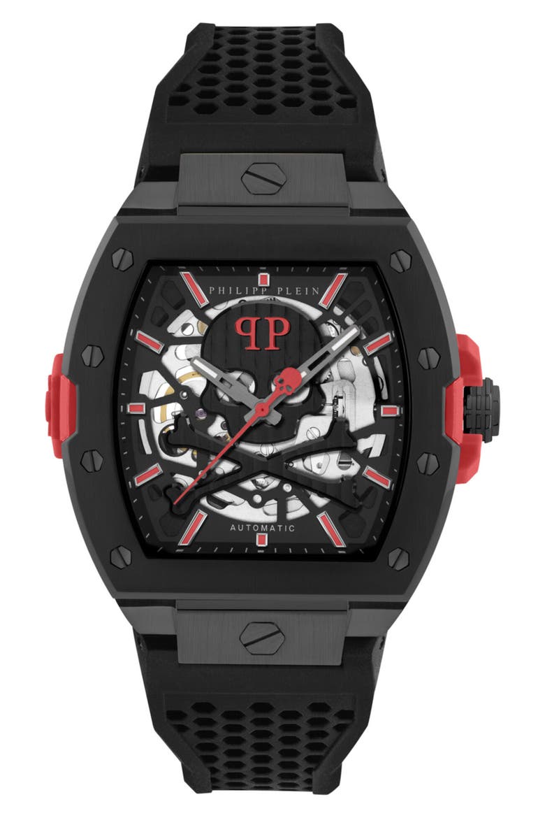 The Skeleton 2.0 Watch, 44mm, Main, color, IP BLACK