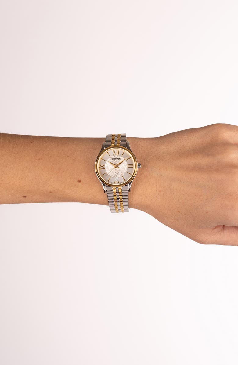 BALMAIN WATCHES Beleganza Bracelet Watch, 32mm, Alternate, color, Bicolor Stainless Steel And Ye