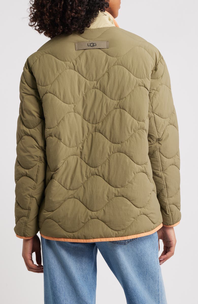 UGG<sup>®</sup> Jazlyn Quilted Jacket, Alternate, color, Burnt Olive