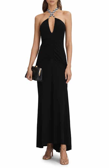 Reiss Iris Halter Maxi Dress