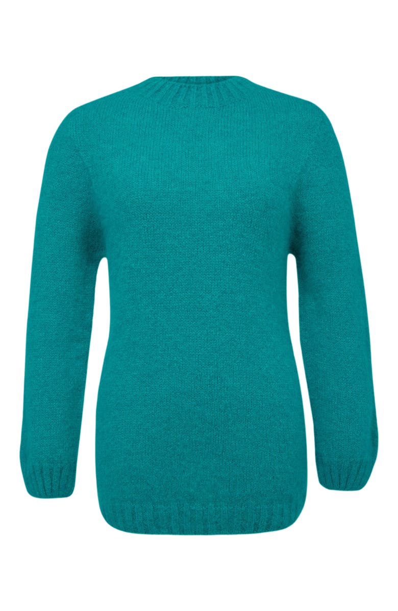 Celtic & Co. Alpaca Cotton Slouch Sweater, Alternate, color, Sea Green