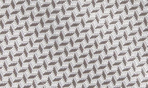 Jack Victor Gervais Chevron Jacquard Silk Tie In Sage
