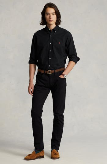 Long Sleeve Cotton Oxford Button-Down Shirt