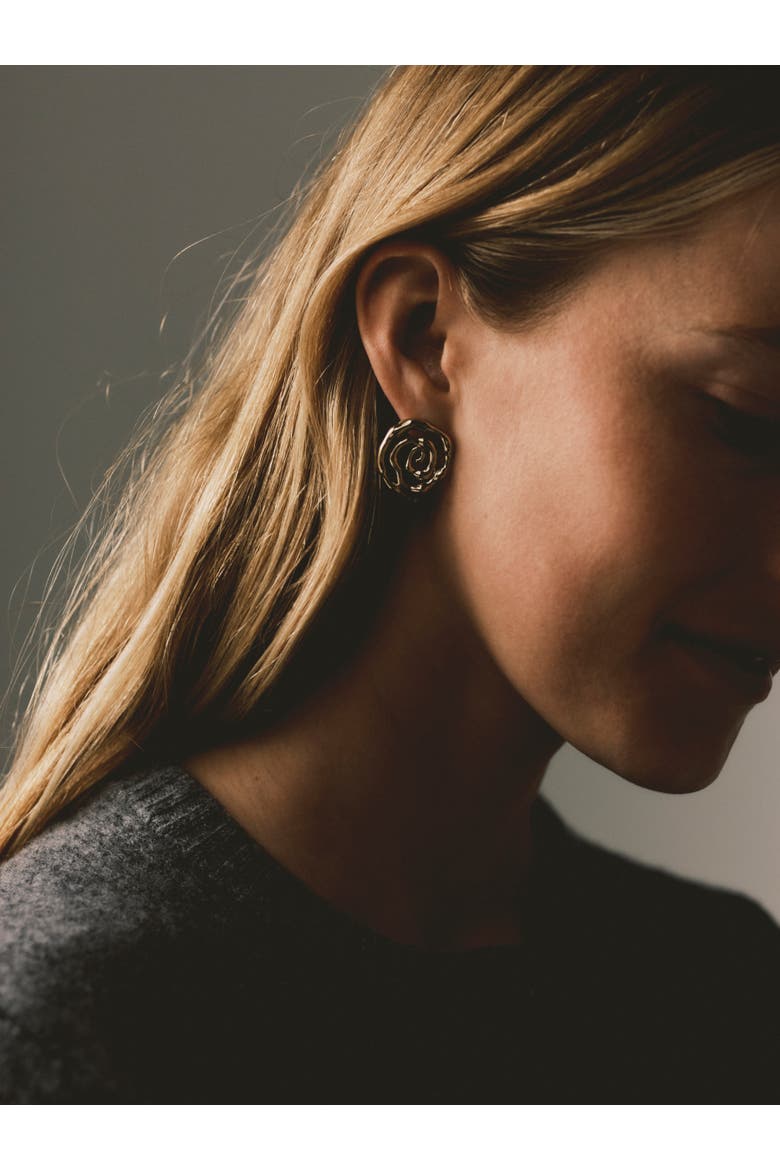 Shelby Swirl Earrings, Alternate, color, Recycled Gold Vermeil