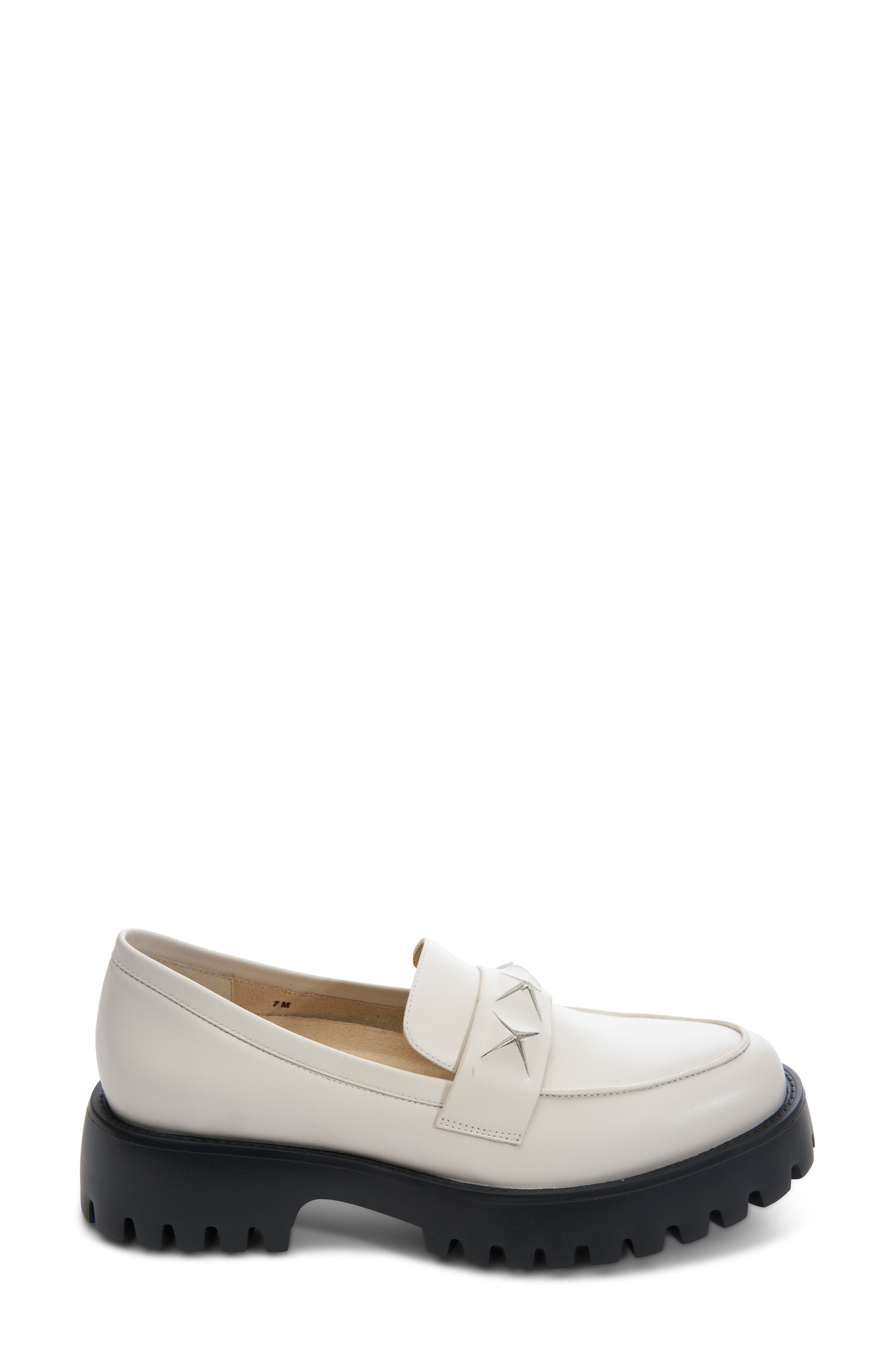 VANELi Zofie Lug Sole Loafer, Alternate, color, Milk